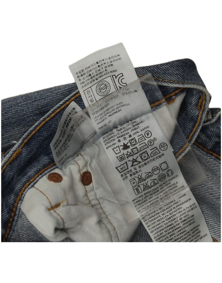 Męskie dżinsy Levi's 501 Straight W36 L32 Niebieskie bawełniane