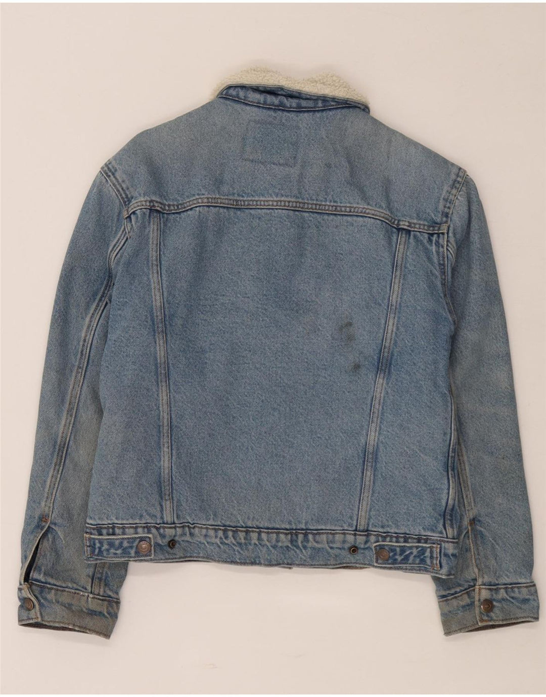 Męska kurtka dżinsowa Levi's Sherpa UK 34 XS, niebieska, bawełniana