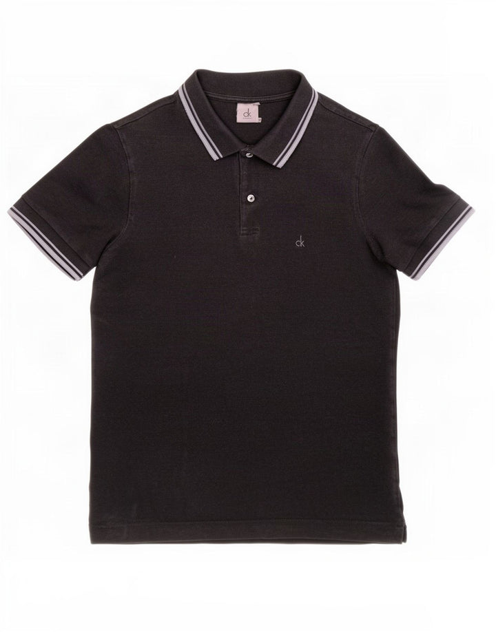 Męska koszulka polo Calvin Klein w małe czarne paski