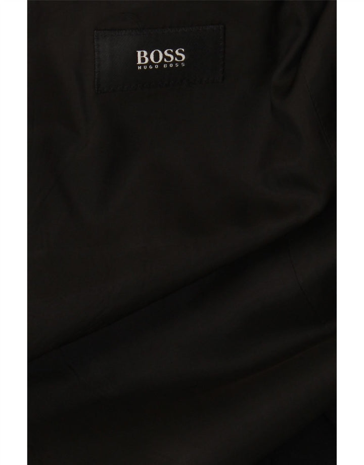 HUGO BOSS Mens 3 Button Blazer Jacket UK 38 Medium Black Vintage Hugo Boss and Second-Hand Hugo Boss from Messina Hembry 
