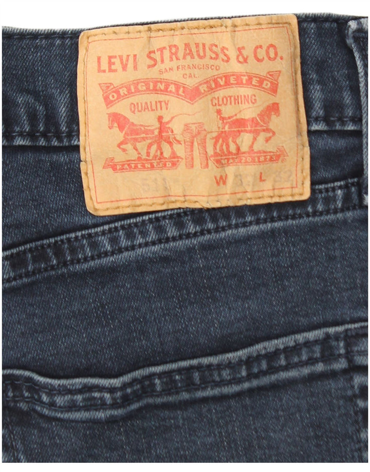 Męskie jeansy LEVI'S 511 Slim W32 L32 Granatowa bawełna