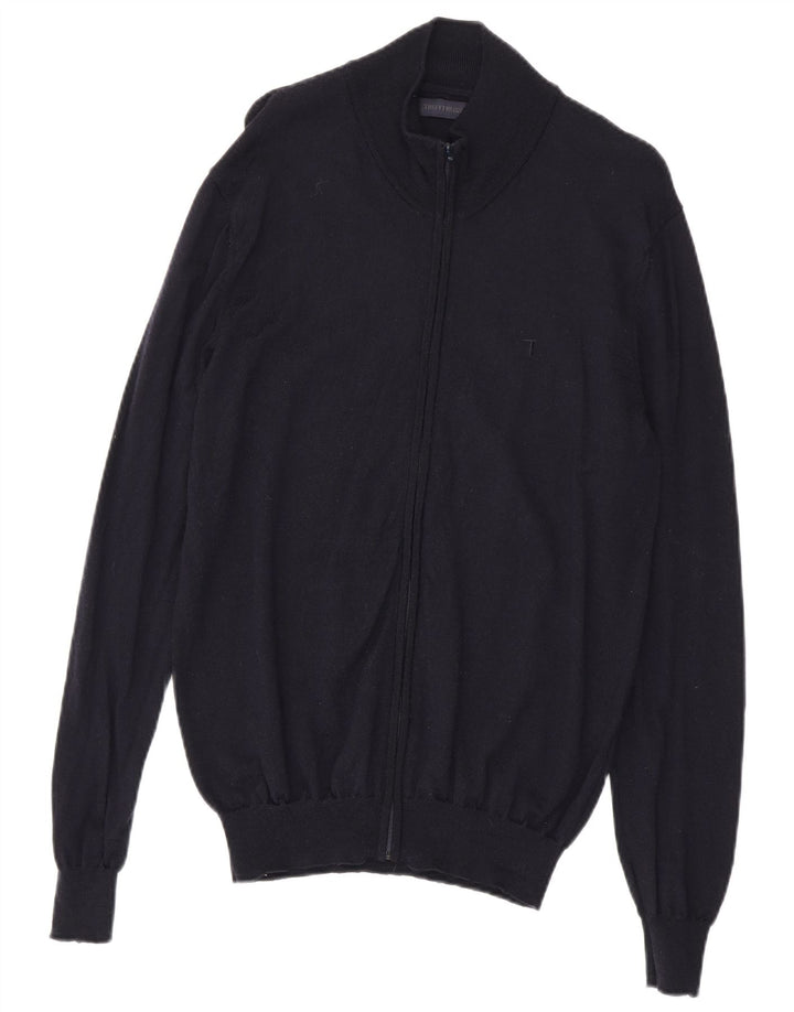 Sweter męski Trussardi, duży, granatowy, wełniany