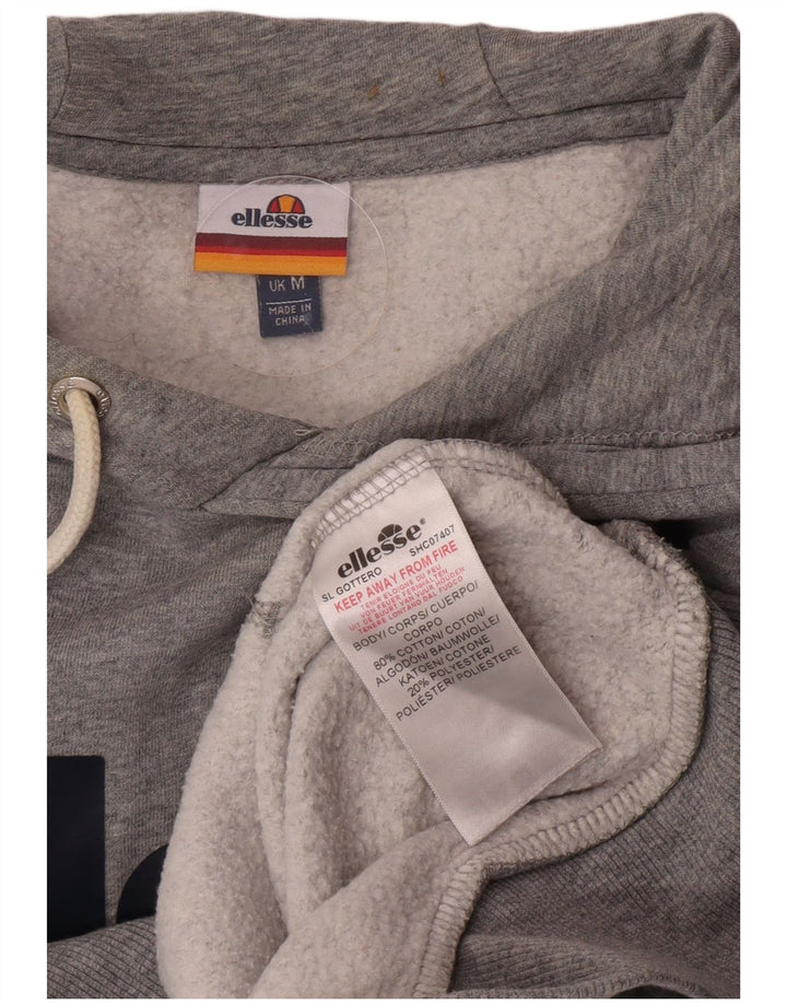 Męski sweter z kapturem Ellesse, średnioszary, bawełniany
