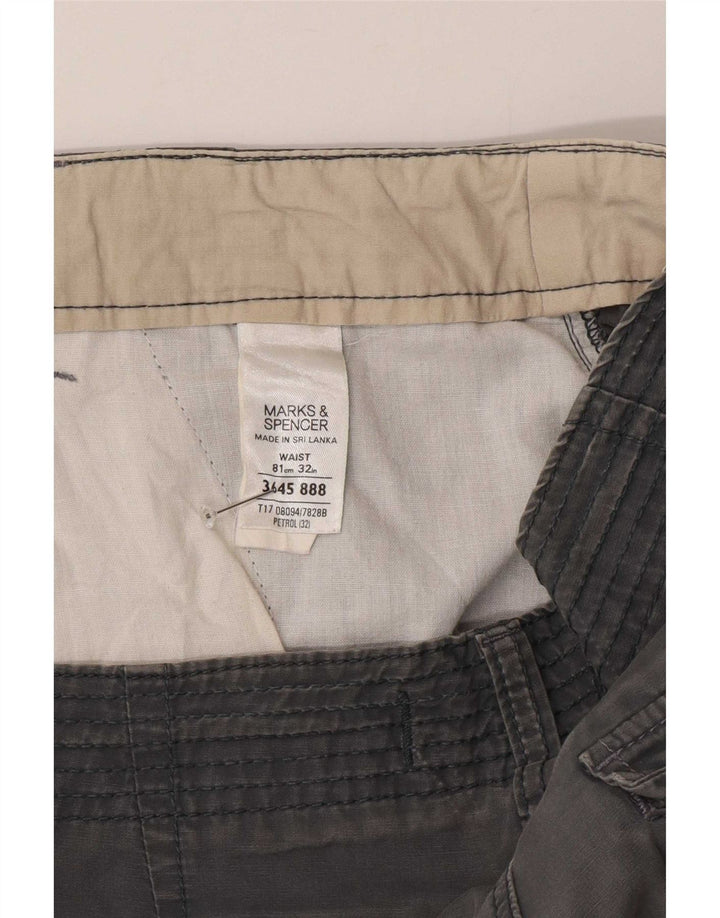 Męskie spodenki cargo Marks & Spencer W32 Średnioszare, bawełniane