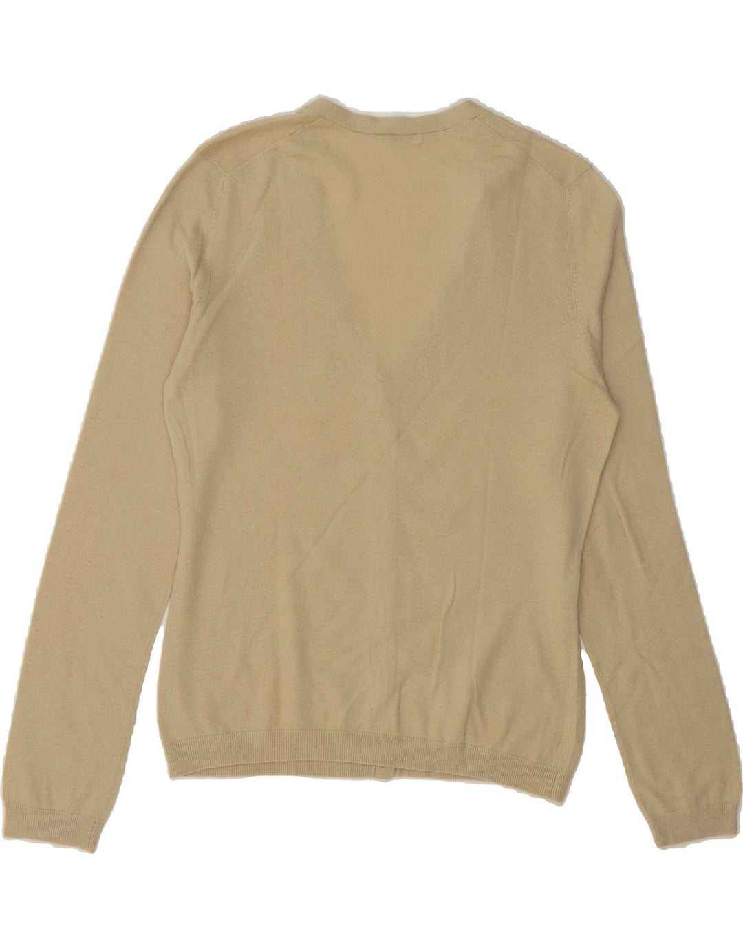 BENETTON Womens Cardigan Sweater UK 14 Medium Beige Vintage Benetton and Second-Hand Benetton from Messina Hembry 