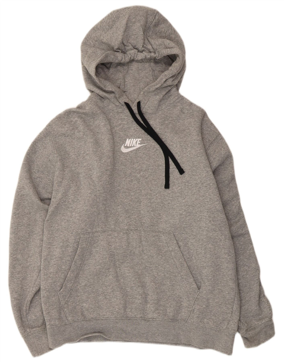 Męski sweter z kapturem Nike Graphic, średnioszary, bawełniany