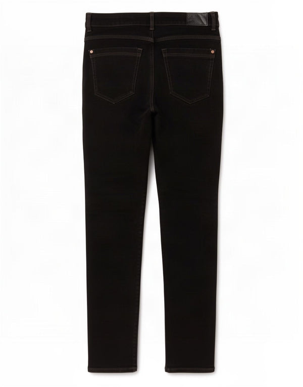 Marks & Spencer Damskie Magic Slim Jeans UK 12 Medium W28 L28 Czarna bawełna