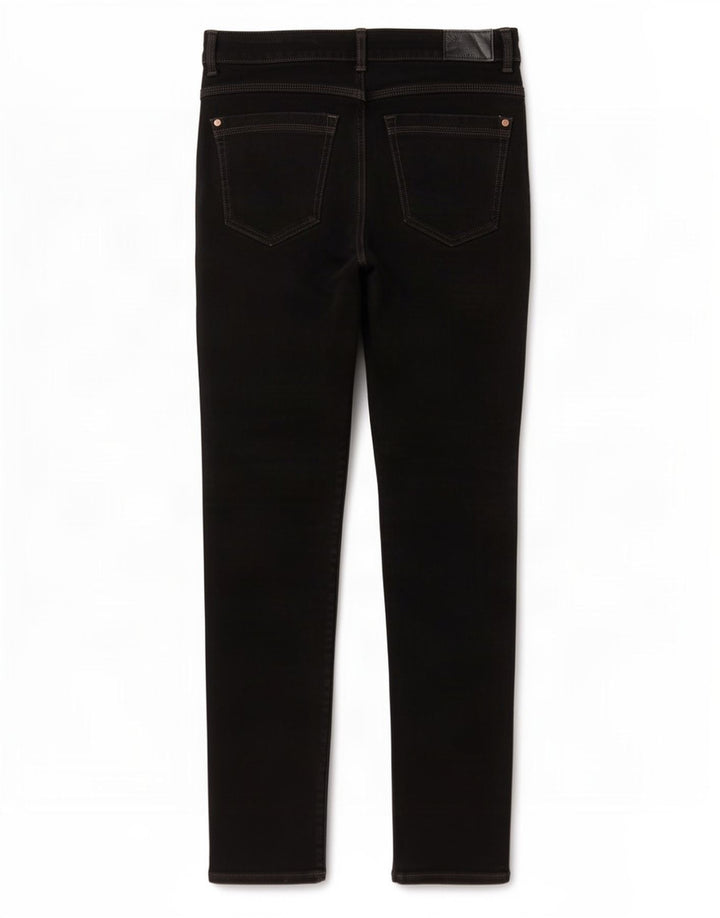 Marks & Spencer Damskie Magic Slim Jeans UK 12 Medium W28 L28 Czarna bawełna