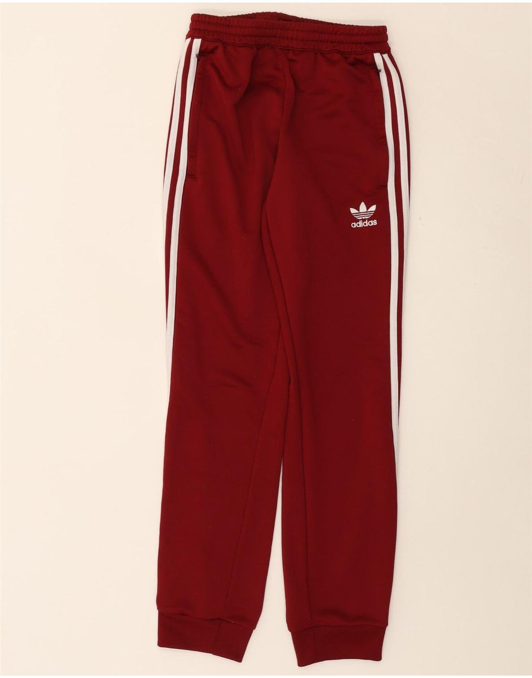 Męskie spodnie dresowe ADIDAS Joggers XS Burgundowy poliester