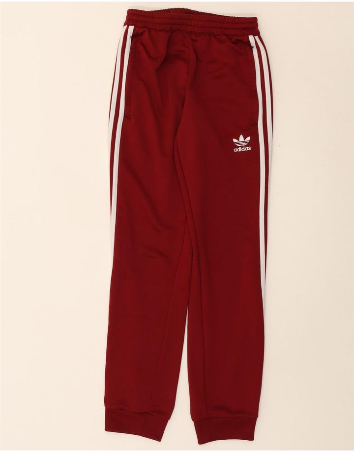Męskie spodnie dresowe ADIDAS Joggers XS Burgundowy poliester