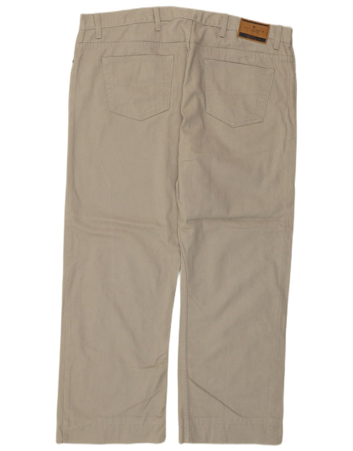 Męskie spodnie casual Marks & Spencer Blue Harbor W42 L27 Szara bawełna