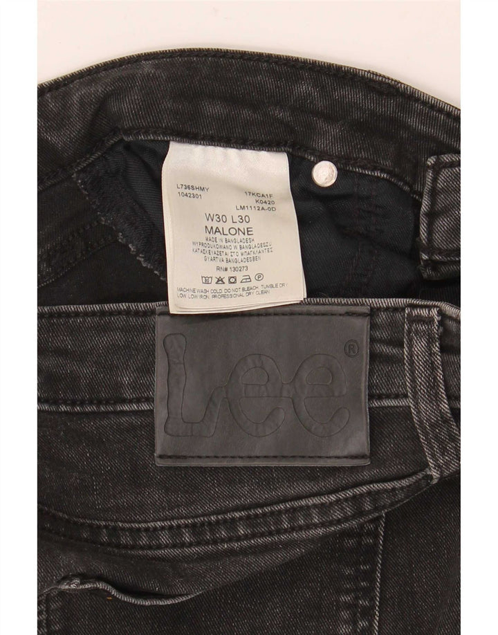 Męskie dżinsy Lee Malone Slim W30 L30, czarna bawełna