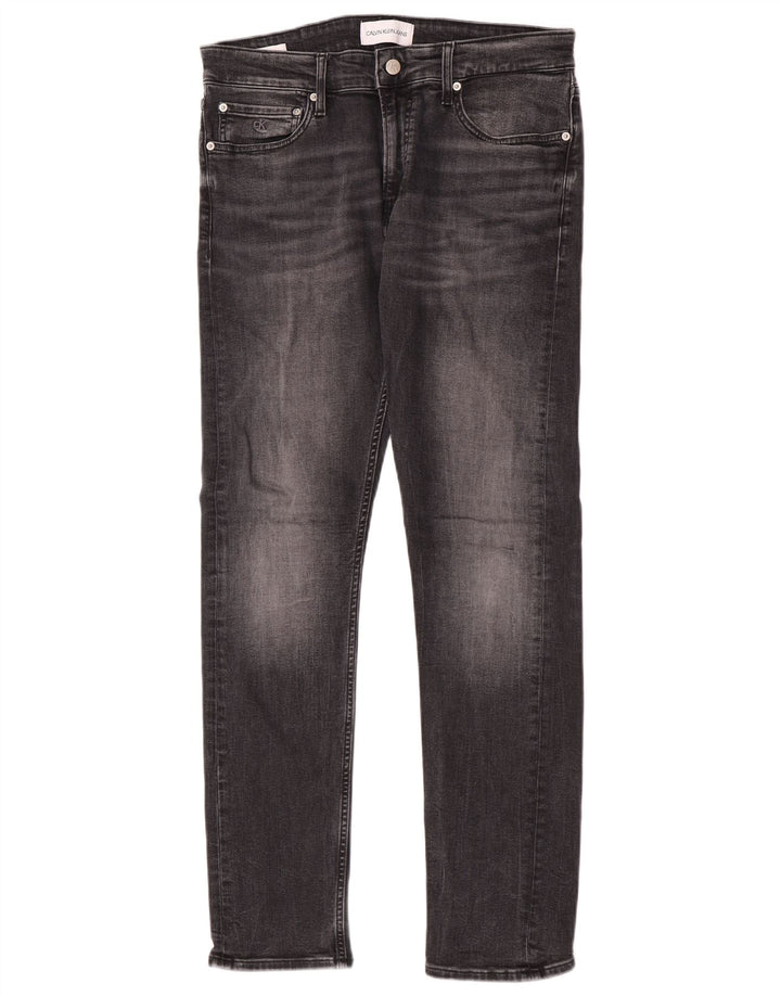 Męskie jeansy Calvin Klein W32 L32 Szara bawełna