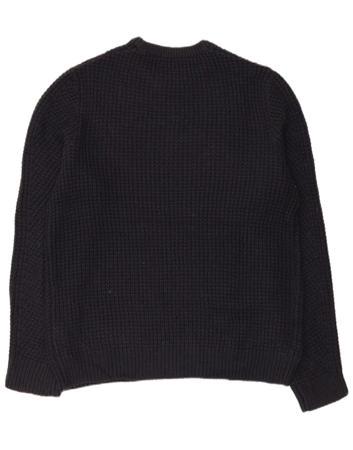 JACK & JONES Męski sweter z okrągłym dekoltem, duży, granatowy, bawełniany