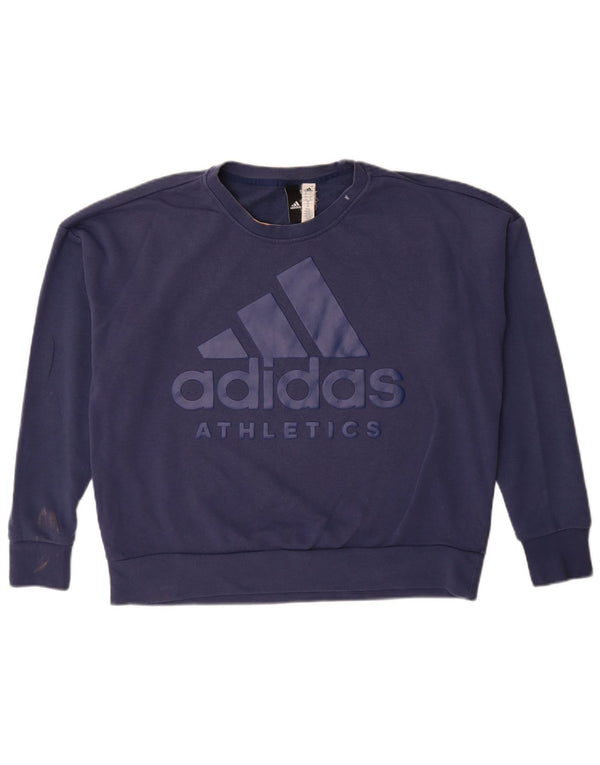 Damska bluza Adidas Graphic Oversized Sweter UK 16/18 Large Granatowa
