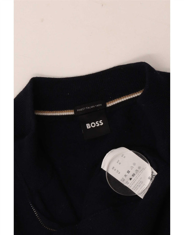 Sweter damski Hugo Boss UK 12, średni granatowy, dziewicza wełna