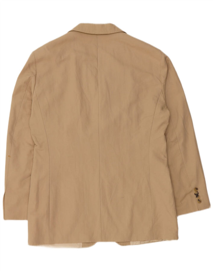 Męska marynarka zapinana na 3 guziki Hugo Boss EU 48, średnia beżowa bawełna