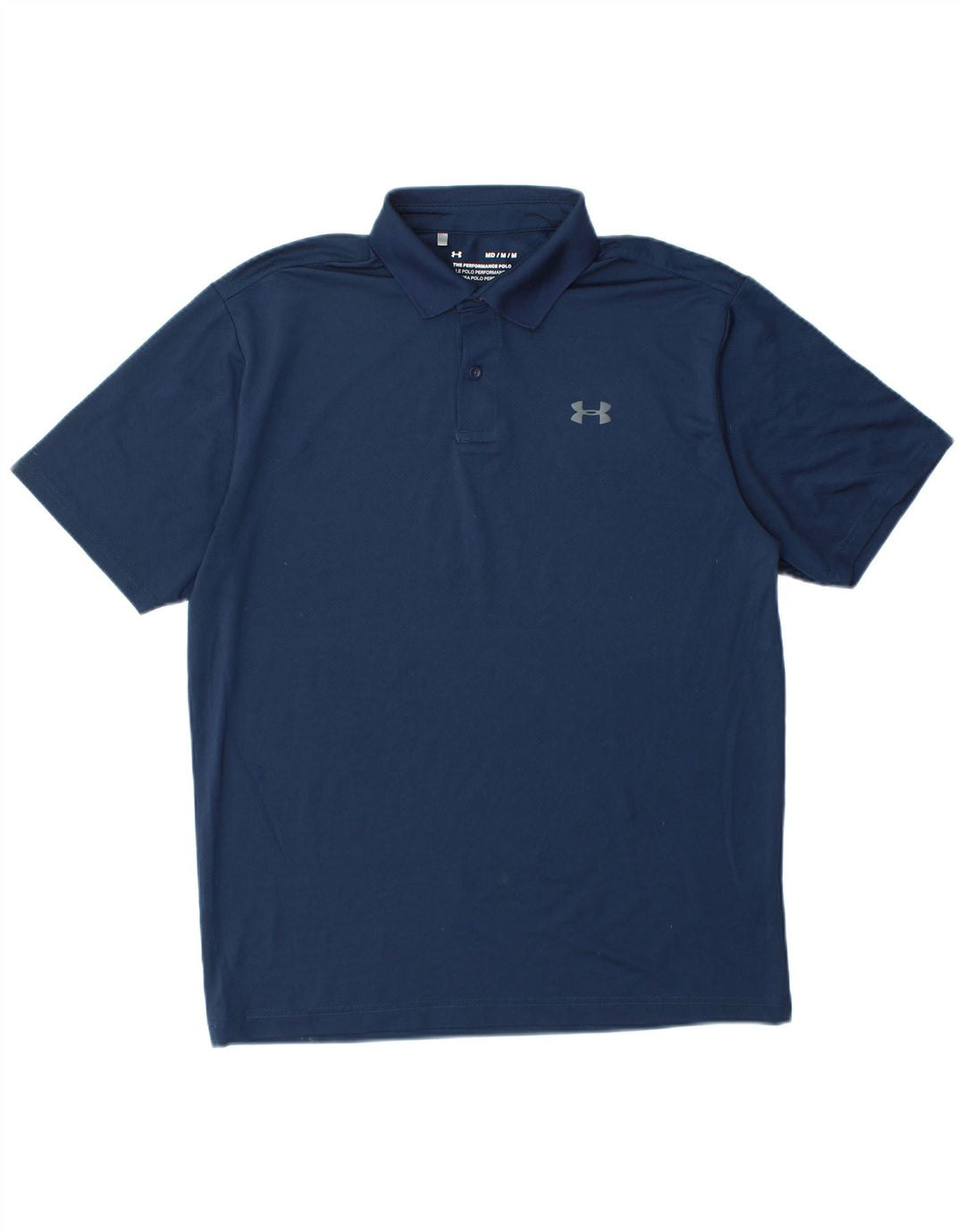 Męska koszulka polo UNDER ARMOUR Heat Gear, średni granatowy poliester