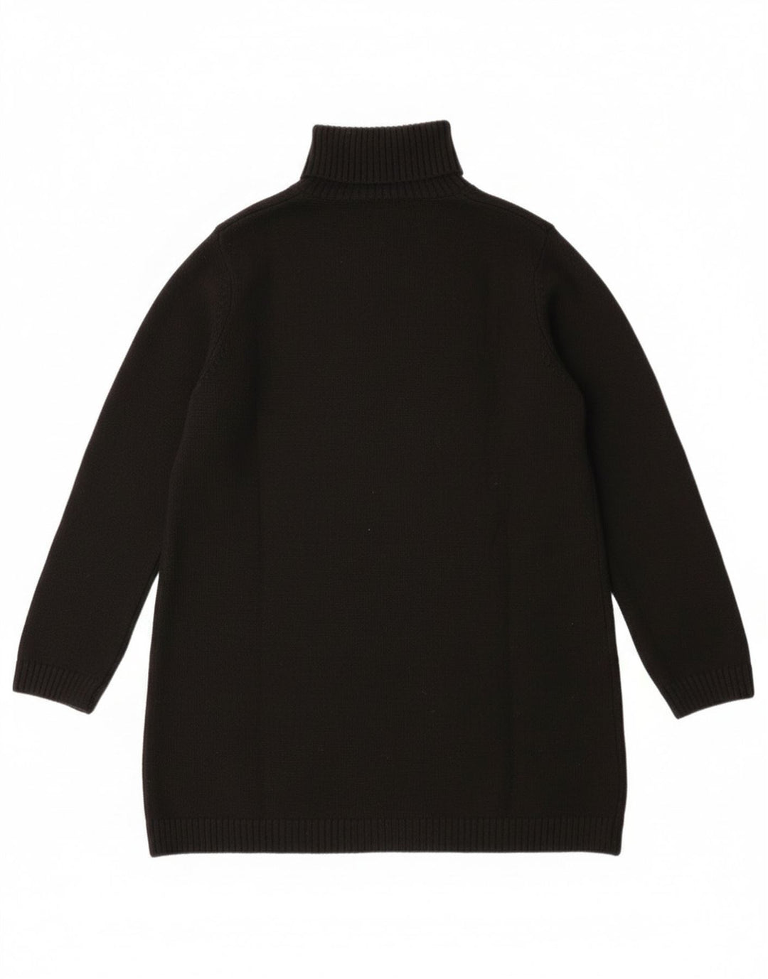 Damski sweter Zara z wywijanym dekoltem, UK 14, średni czarny poliester