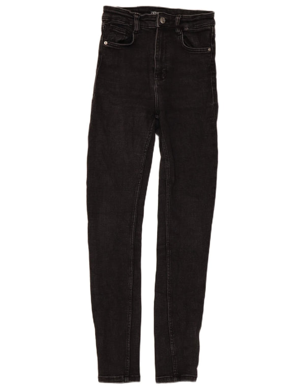 Damskie jeansy skinny Zara EU 34 2XS W24 L26 czarne