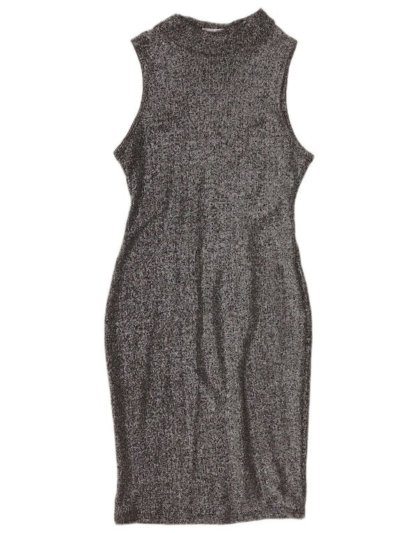 Damska obcisła sukienka bez rękawów Pimkie UK 10 Small Silver