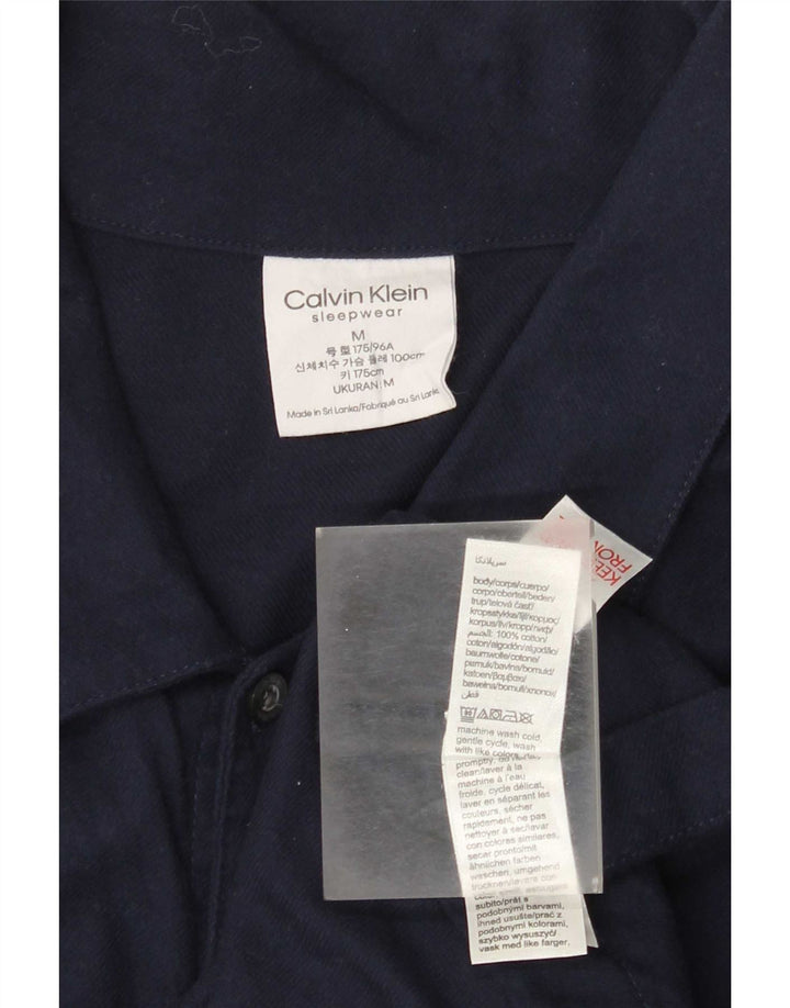 Koszula męska Calvin Klein, średnia, granatowa, bawełniana