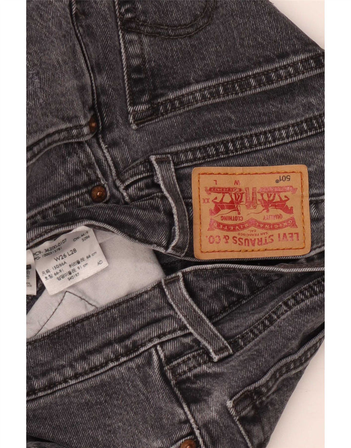 Damskie jeansy Levi's 501 Straight W26 L28 Szare