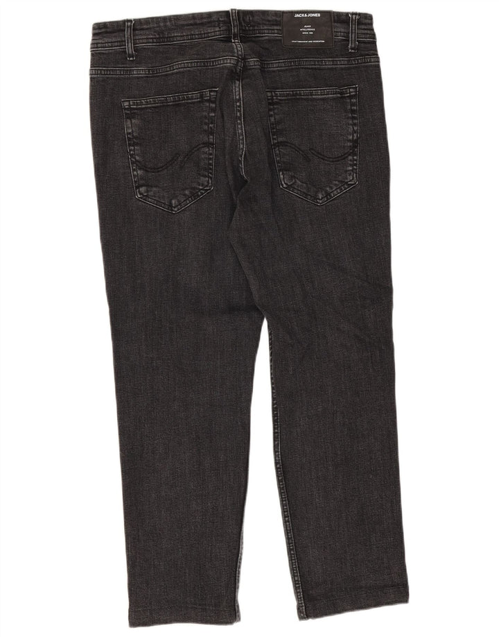 Męskie jeansy przycięte Jack & Jones W34 L25 szare