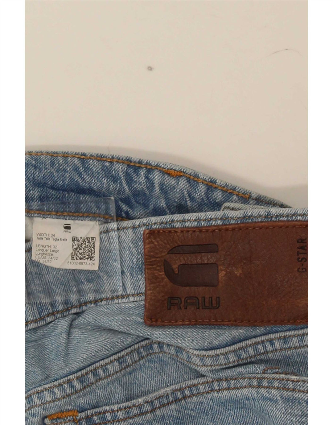 Męskie jeansy G-Star 3301 W34 L32 Niebieskie