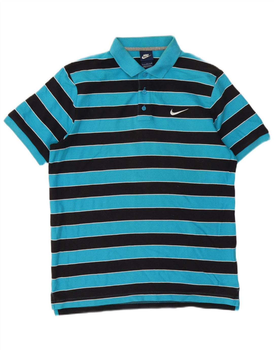 Męska koszulka polo Nike w duże niebieskie paski