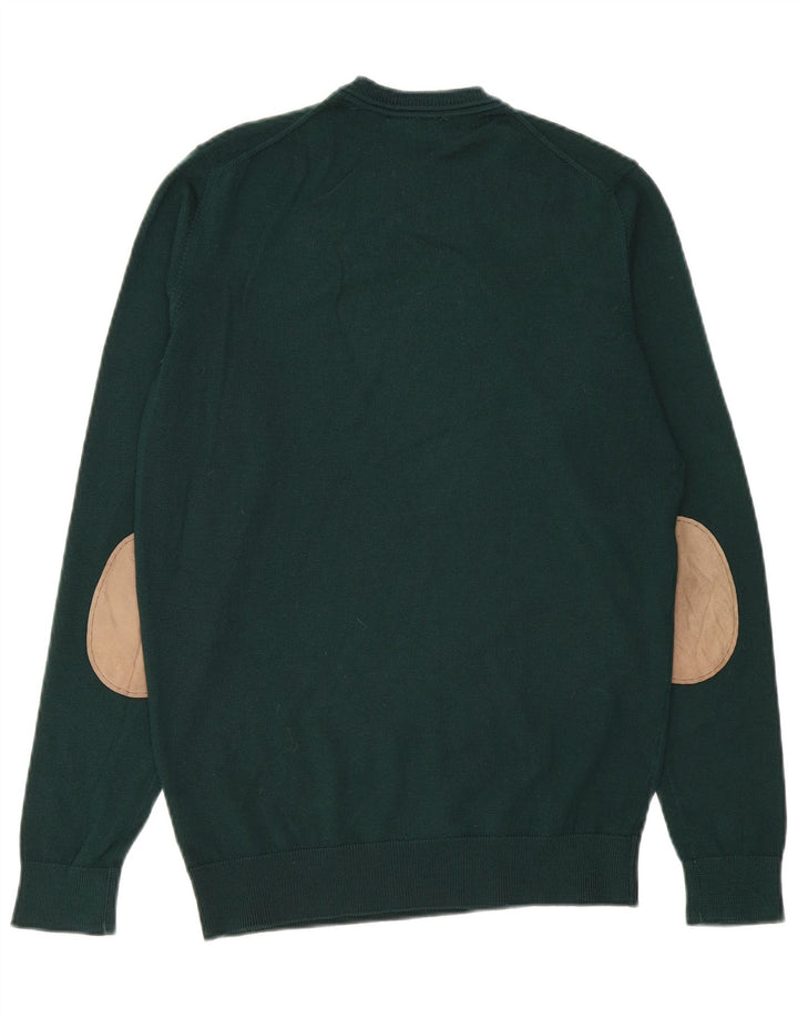 Męski sweter Lacoste z okrągłym dekoltem, rozmiar 4, średnia zielona wełna