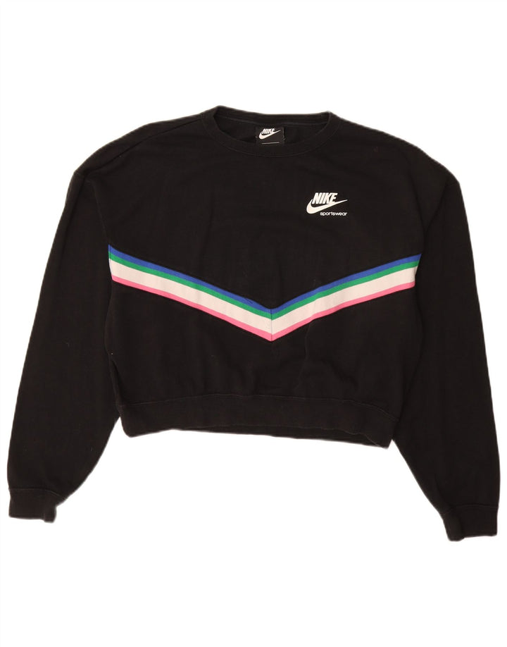 Damska bluza oversize NIKE z grafiką UK 10, mała czarna