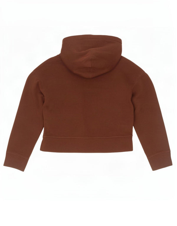 Damski sweter z kapturem i bluzą oversize Zara UK 10, mały, brązowy, bawełniany