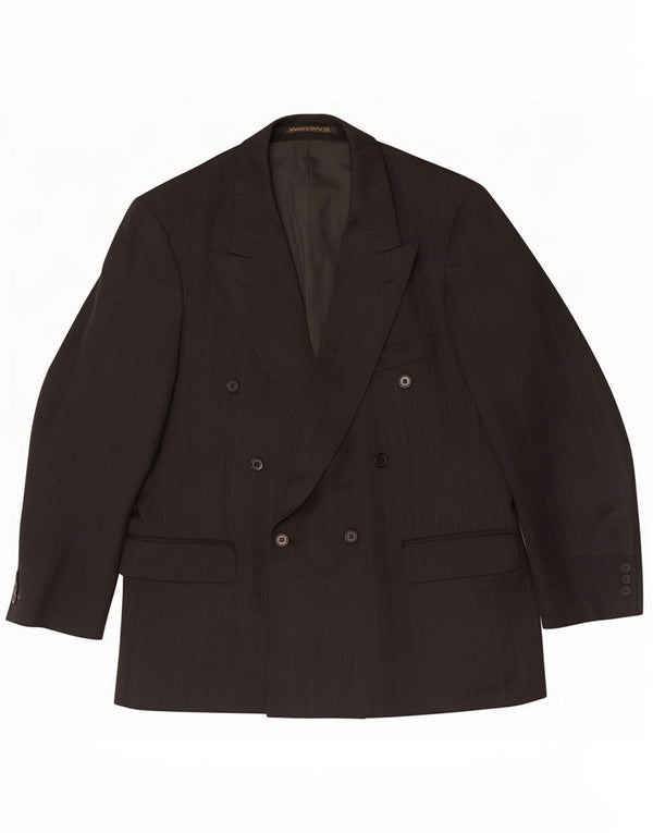 Marks & Spencer Męska krótka marynarka UK 42 XL Czarna w prążki