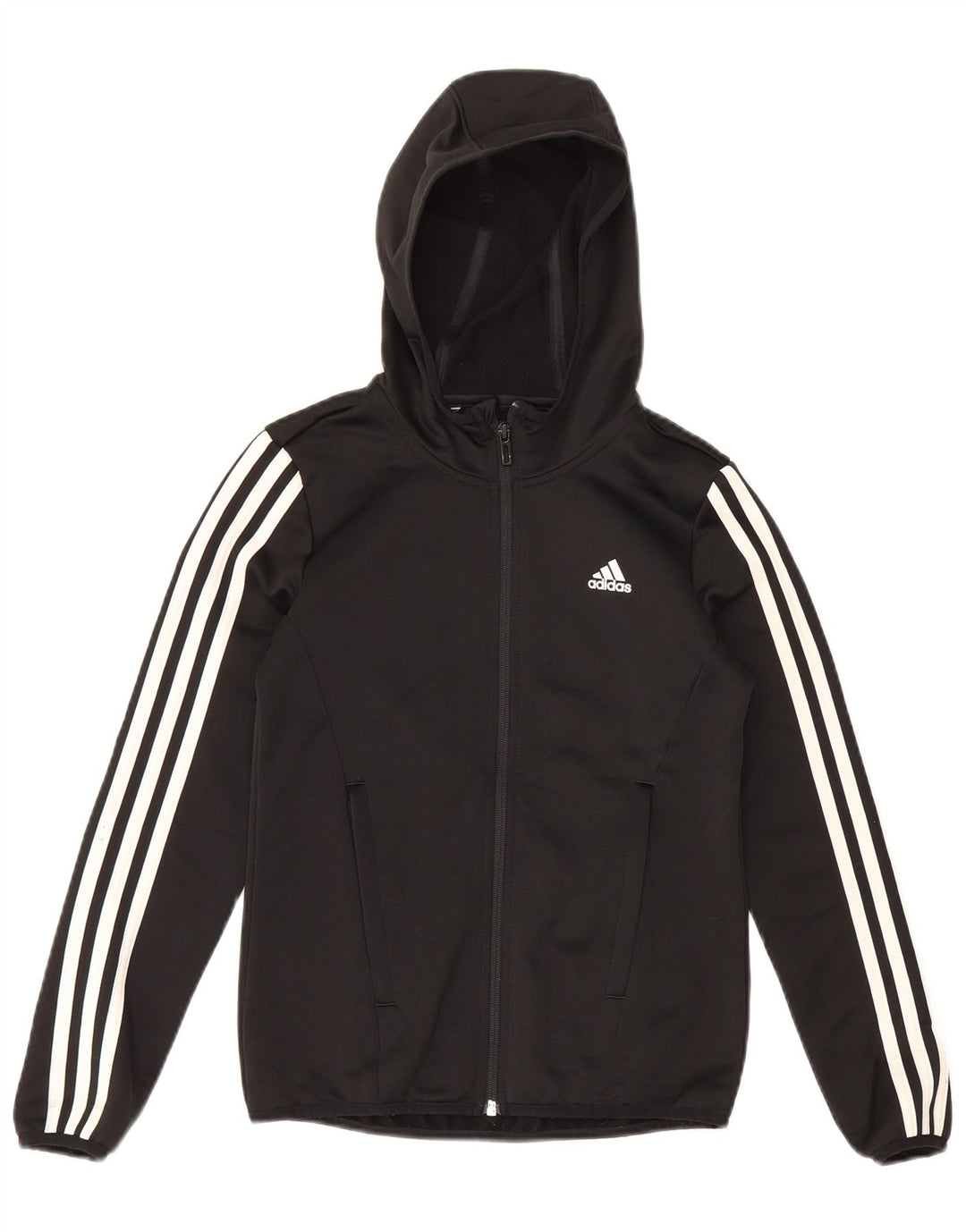 Bluza chłopięca Adidas z zamkiem błyskawicznym, 9-10 lat, czarna