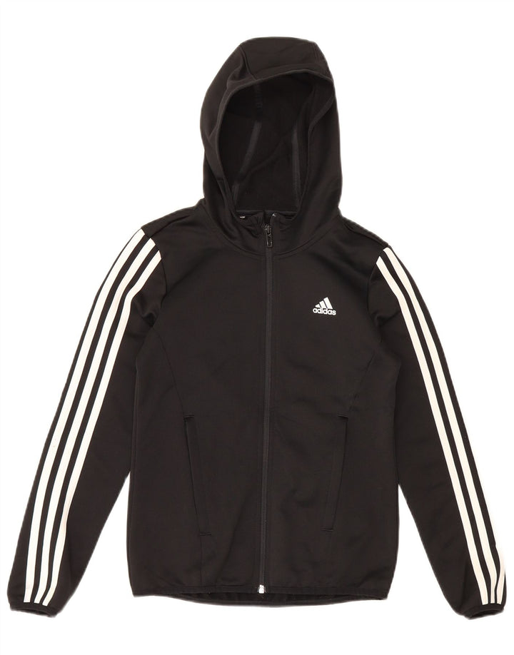 Bluza chłopięca Adidas z zamkiem błyskawicznym, 9-10 lat, czarna