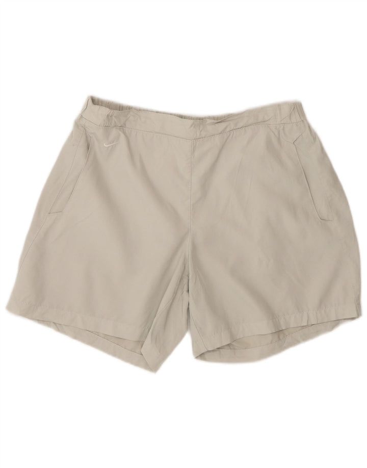 Damskie spodenki sportowe Nike UK 8/10, małe, szare, poliestrowe