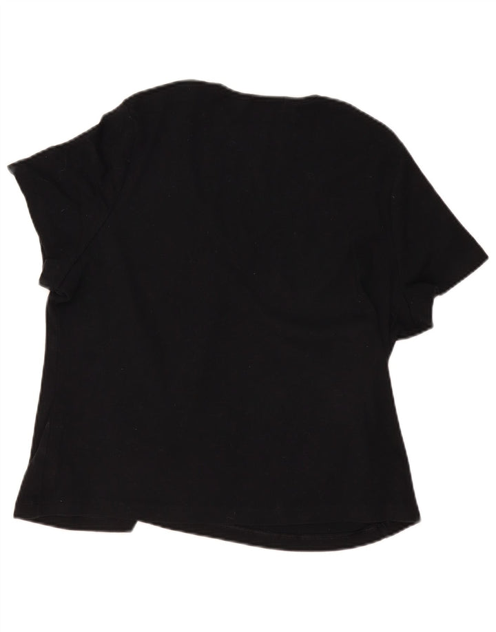 Bluzka damska Marks & Spencer UK 22 3XL Czarna bawełniana