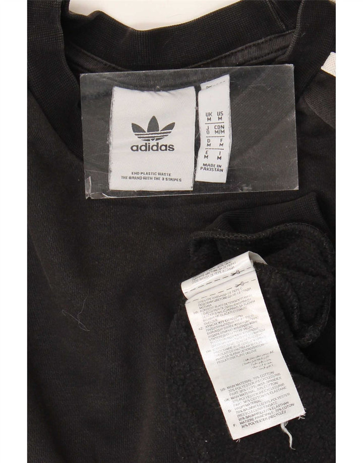 Adidas Męska Bluza Sweter Średni Czarny Bawełna