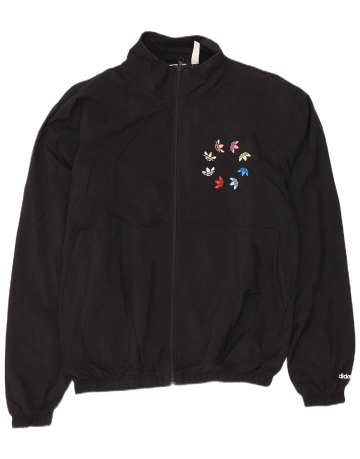 Adidas Męska bluza dresowa z grafiką XS Czarny poliamid