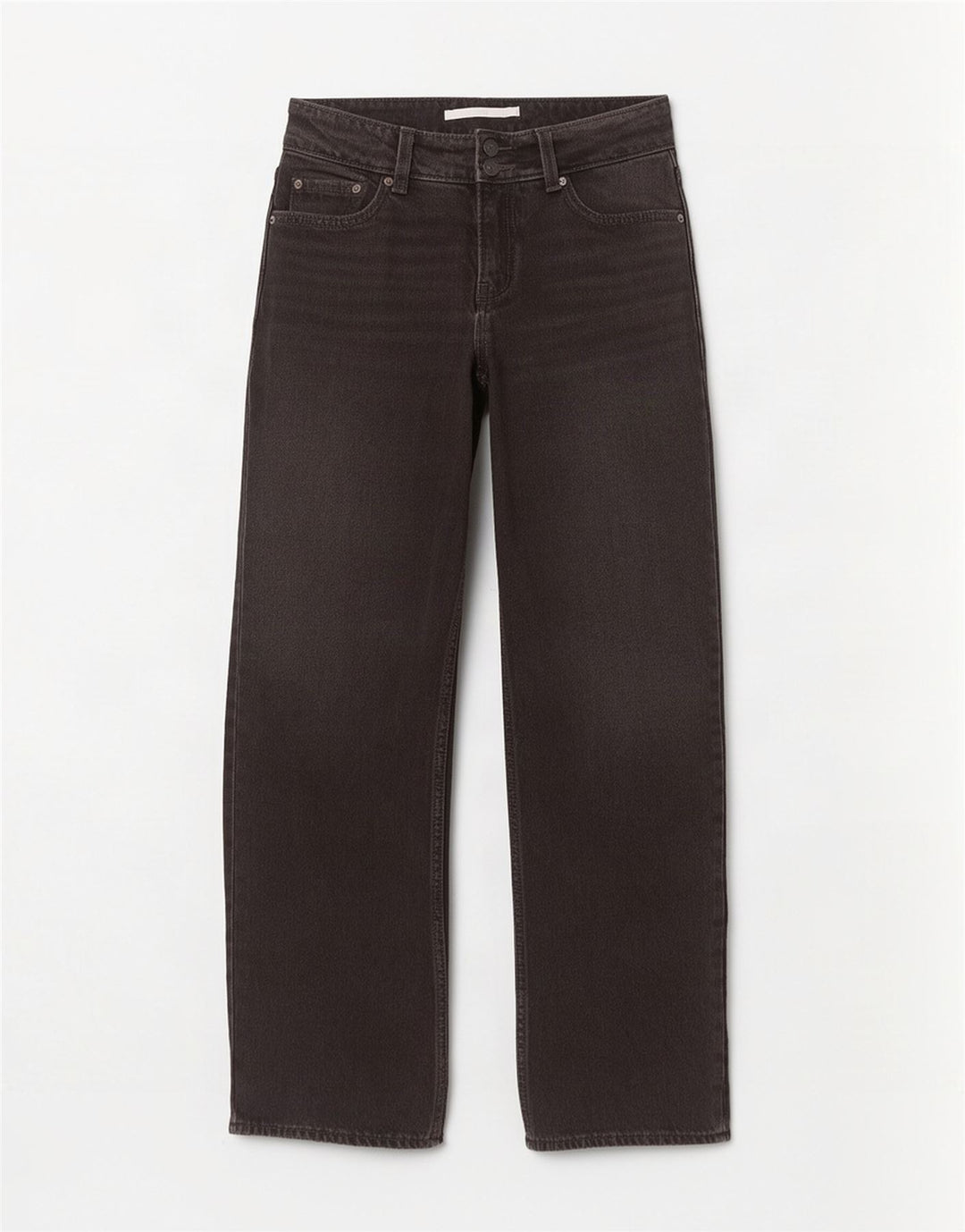 Damskie jeansy Levi's z szeroką nogawką W24 L32 czarne