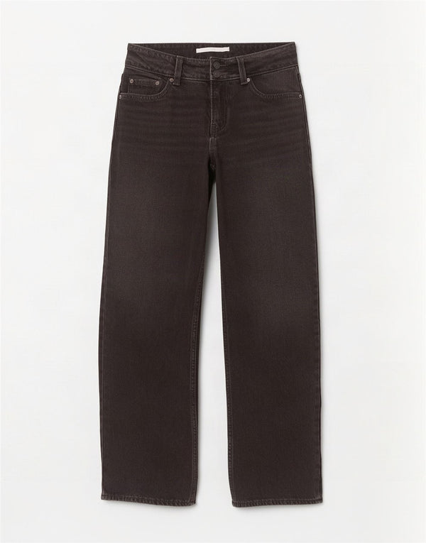 Damskie jeansy Levi's z szeroką nogawką W24 L32 czarne