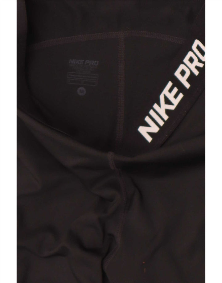 Damskie legginsy Nike Dri Fit Graphic Capri UK 12, średnie czarne