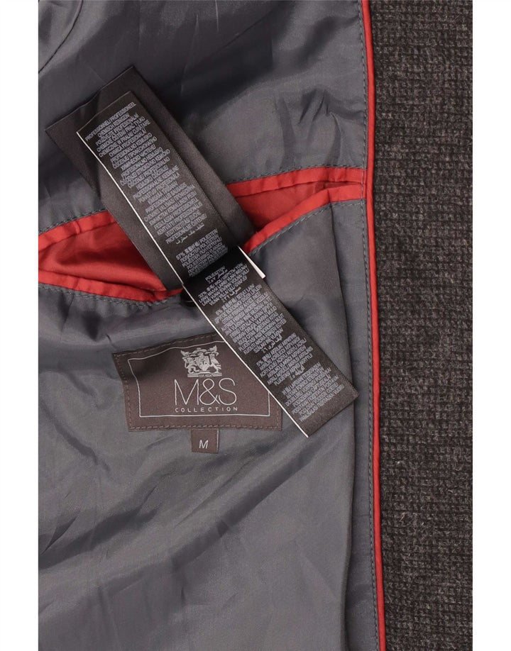 Marks & Spencer Płaszcz męski UK 38, średni szary, poliester