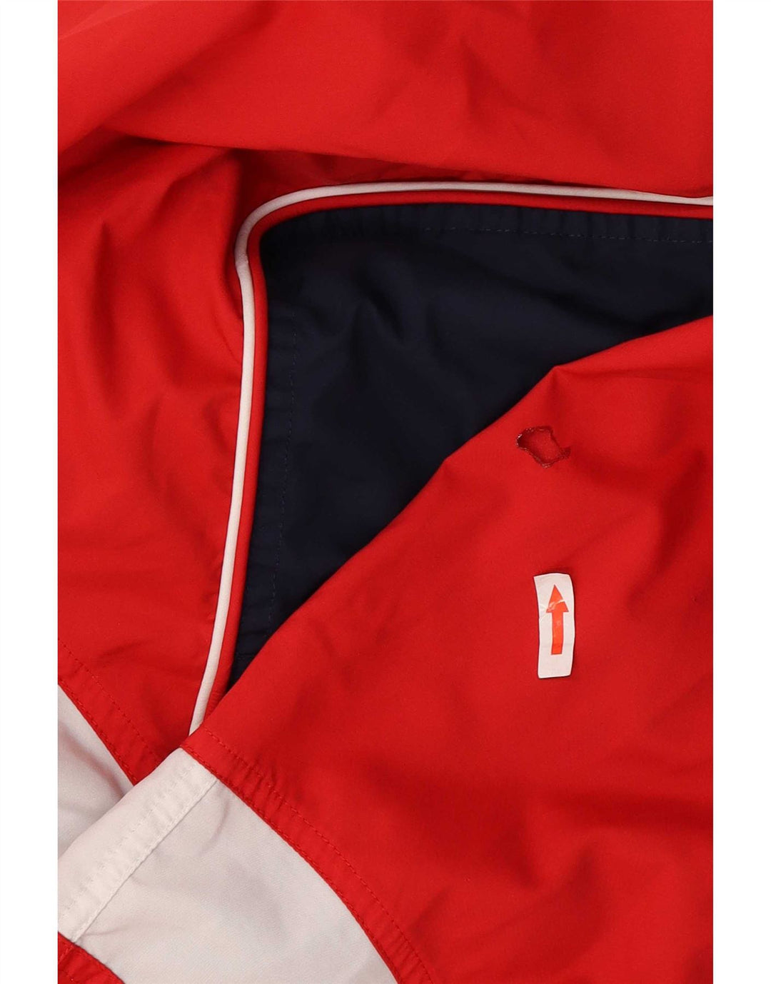 Adidas Męska bluza dresowa UK 46/48 XL Czerwony poliester z blokami kolorów