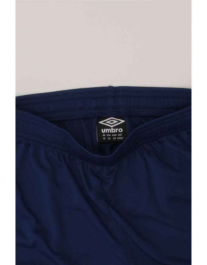 Spodenki sportowe dla chłopców Umbro 7-8 lat, małe, granatowe, poliestrowe