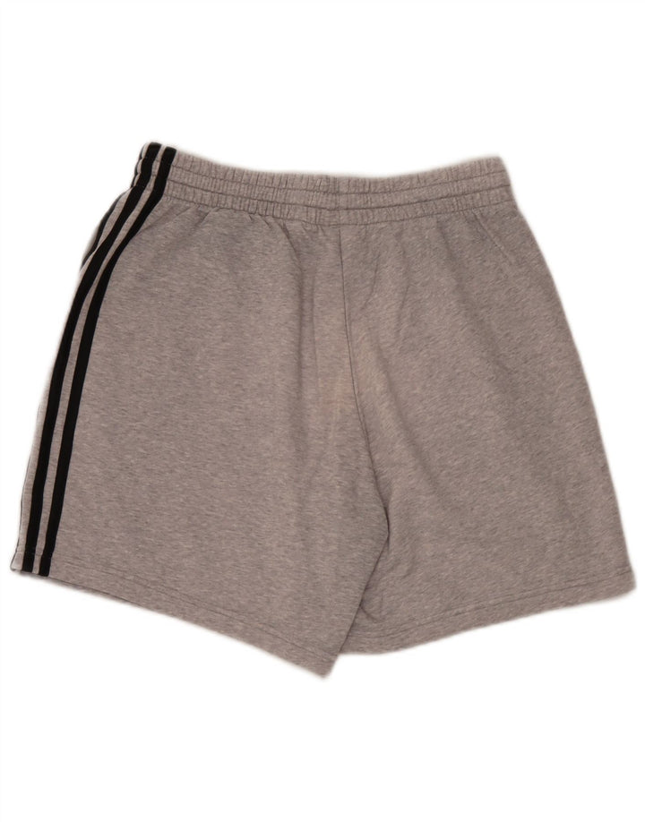 Męskie spodenki sportowe Adidas, średnioszare, bawełniane