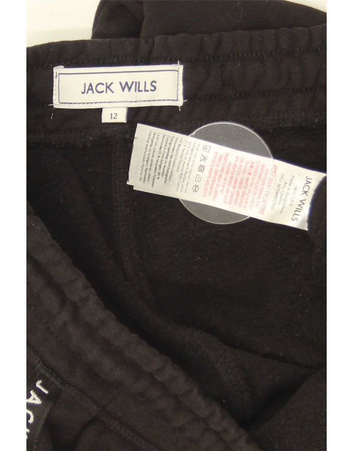 Damskie spodnie dresowe Jack Wills Graphic Joggers UK 12 Medium Black