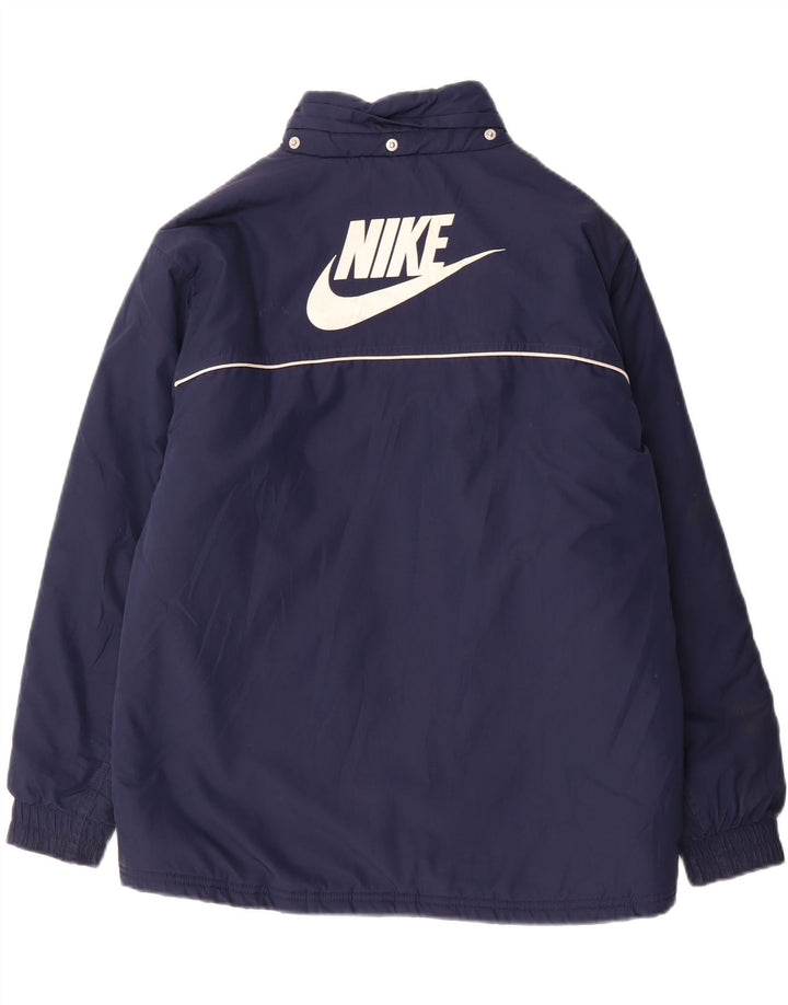 Chłopięca kurtka Nike z grafiką, wyściełana, 12-13 lat, duża, granatowa, poliestrowa