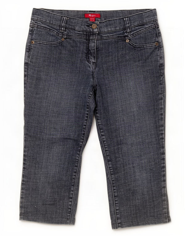 Damskie spodenki jeansowe Monsoon Bermudy UK 12 Medium W30 Niebieskie bawełniane